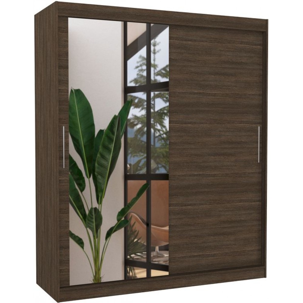 Ντουλάπα Fortnox 180 συρόμενη-Kafe 180x58x215