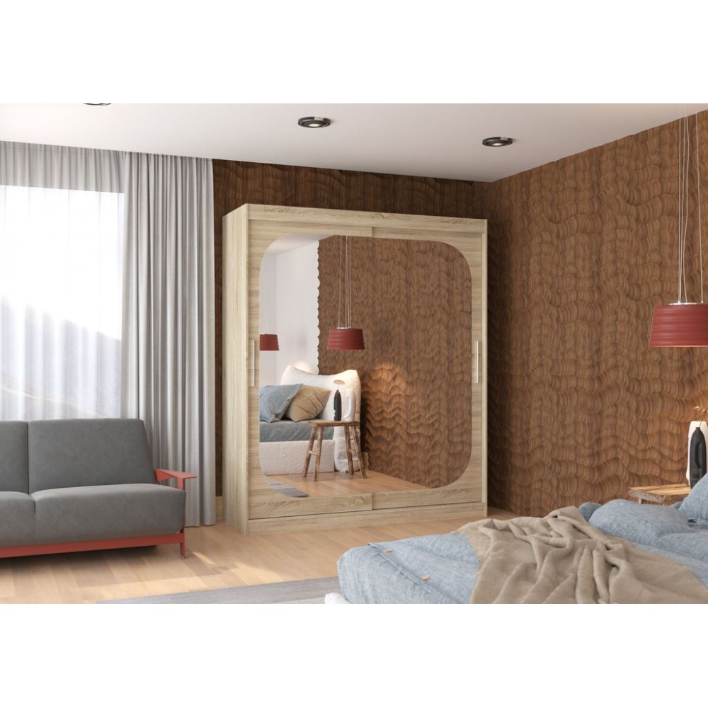 Ντουλάπα Tuscon 180 συρόμενη-Drus anoixto 180x58x215