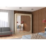 Ντουλάπα Tuscon 180 συρόμενη-Drus anoixto 180x58x215