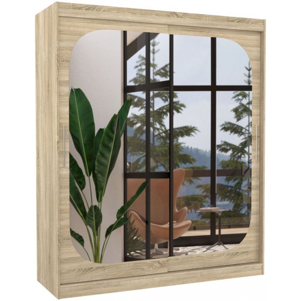 Ντουλάπα Tuscon 180 συρόμενη-Drus anoixto 180x58x215
