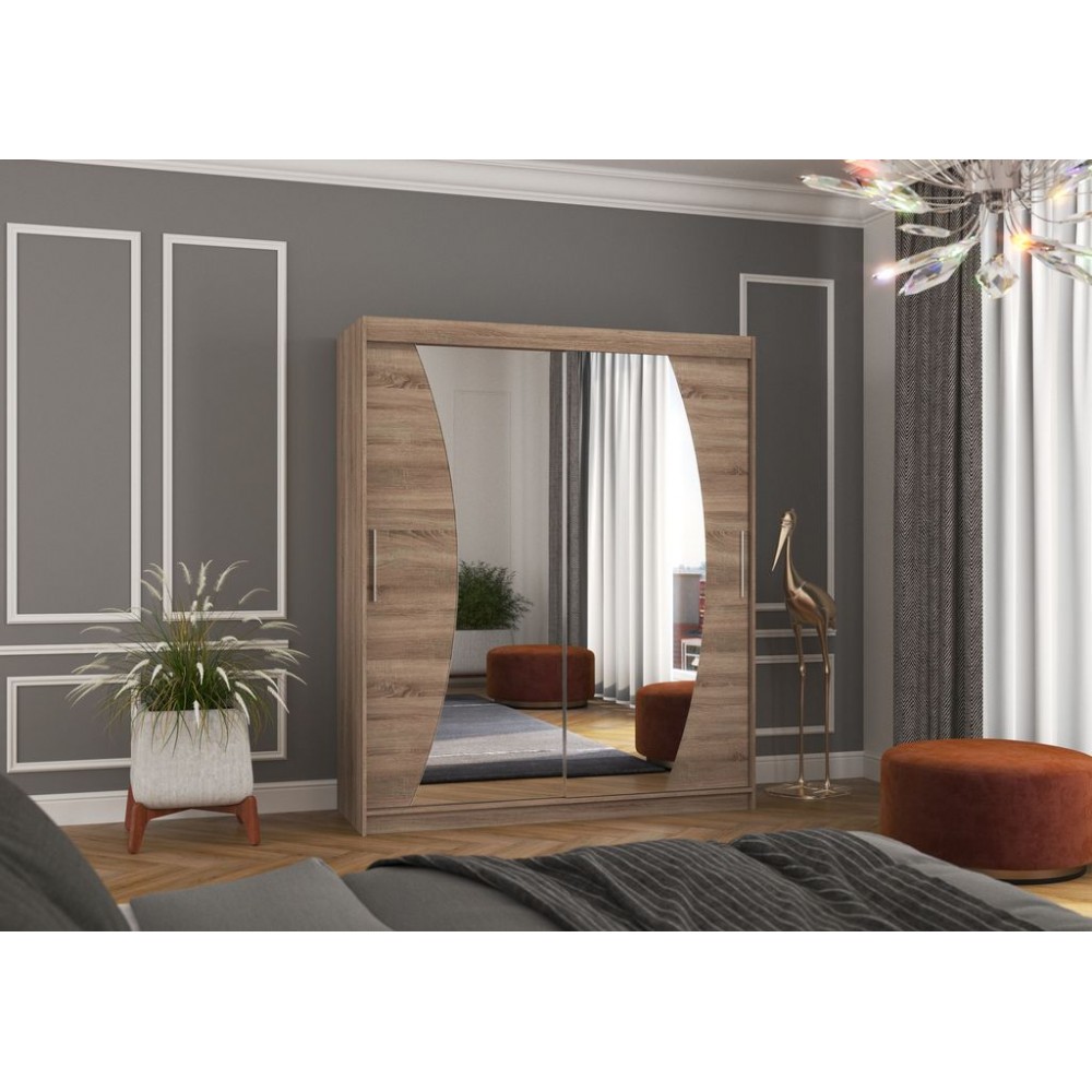 Ντουλάπα Madrigal 180 συρόμενη-Drus Skouro 180x58x215