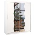 Ντουλάπα Ozark 180 συρόμενη-Leuko 180x58x215