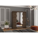 Ντουλάπα Ozark 180 συρόμενη-Kafe 180x58x215