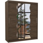 Ντουλάπα Ozark 180 συρόμενη-Kafe 180x58x215