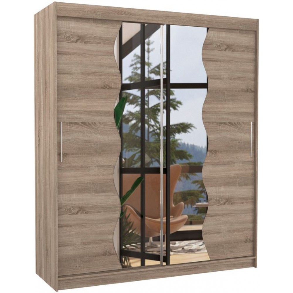 Ντουλάπα Ozark 180 συρόμενη-Drus Skouro 180x58x215