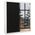 Ντουλάπα Vissal 180 συρόμενη-Leuko-Mauro 180x58x215