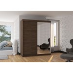 Ντουλάπα Vissal 180 συρόμενη-Kafe 180x58x215