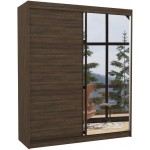 Ντουλάπα Vissal 180 συρόμενη-Kafe 180x58x215
