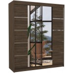 Ντουλάπα Scott 180 συρόμενη-Kafe 180x58x215