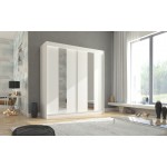 Ντουλάπα Norwich 200 συρόμενη-Leuko 200x61x215