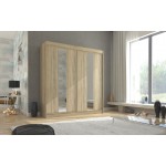 Ντουλάπα Norwich 200 συρόμενη-Drus anoixto 200x61x215