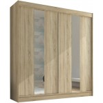 Ντουλάπα Norwich 200 συρόμενη-Drus anoixto 200x61x215