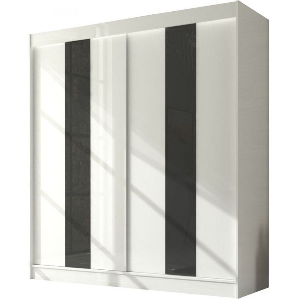 Ντουλάπα Furio 200 συρόμενη-Leuko-Mauro 200x61x215