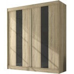 Ντουλάπα Furio 200 συρόμενη-Drus-Mauro 200x61x215