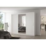 Ντουλάπα Zakaria 250 συρόμενη-Leuko 250x58x215