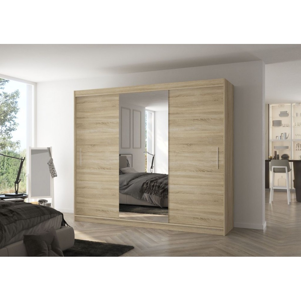 Ντουλάπα Zakaria 250 συρόμενη-Drus 250x58x215
