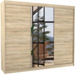 Ντουλάπα Zakaria 250 συρόμενη-Drus 250x58x215