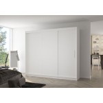 Ντουλάπα Antuan 250 συρόμενη-Leuko 250x58x215