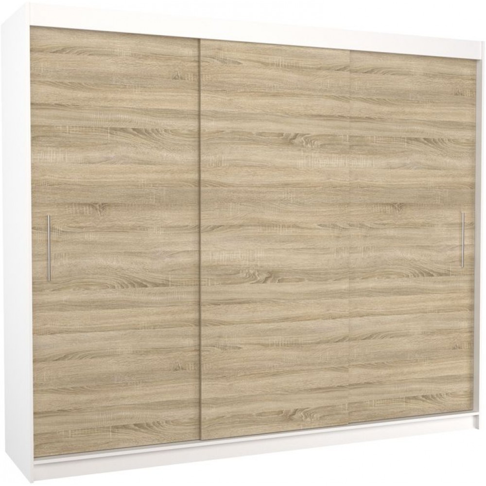 Ντουλάπα Antuan 250 συρόμενη-Leuko - Drus 250x58x215