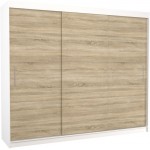 Ντουλάπα Antuan 250 συρόμενη-Leuko - Drus 250x58x215