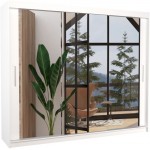 Ντουλάπα Wrexham 250 συρόμενη-Leuko 250x58x215