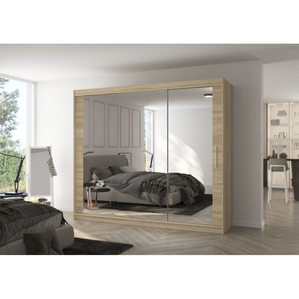 Ντουλάπα Wrexham 250 συρόμενη-Drus 250x58x215