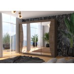 Ντουλάπα Maribo 250 συρόμενη-Kafe 250x58x215