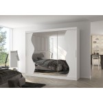 Ντουλάπα Cieron 250 συρόμενη-Leuko 250x58x215