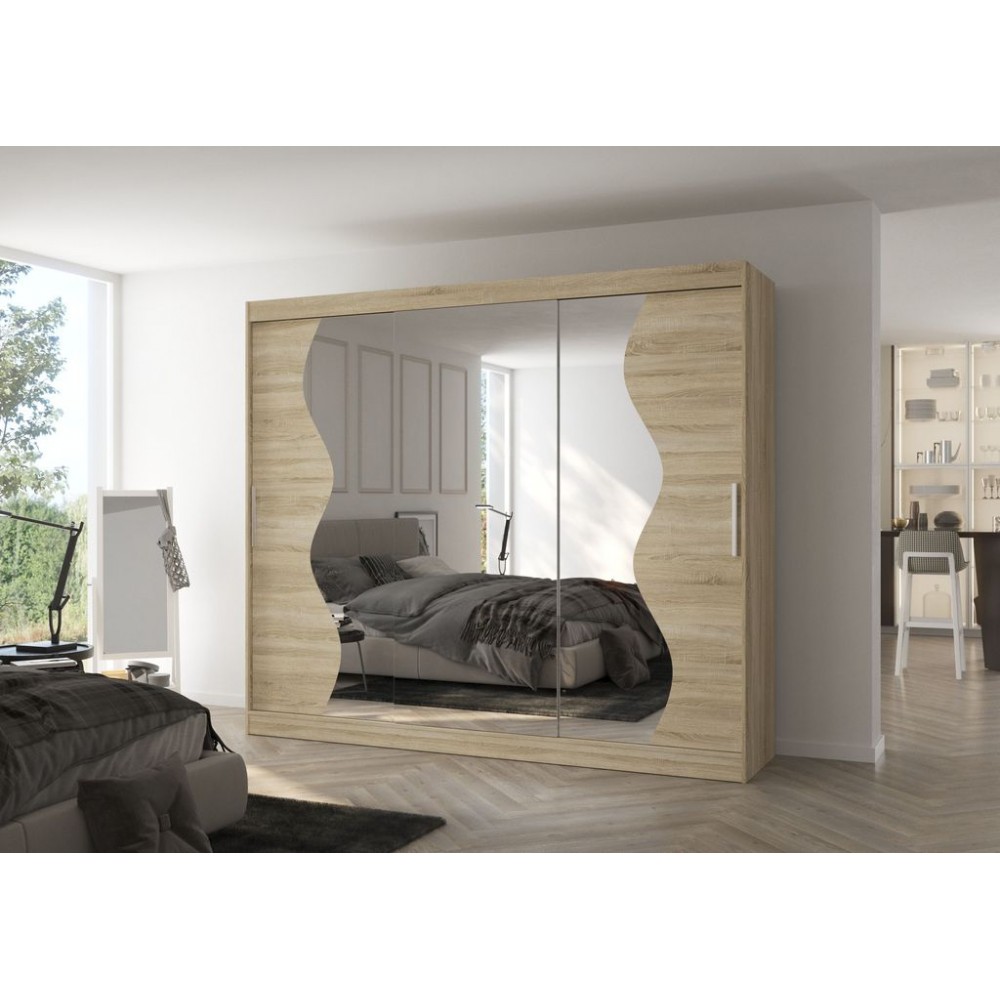 Ντουλάπα Cieron 250 συρόμενη-Drus anoixto 250x58x215