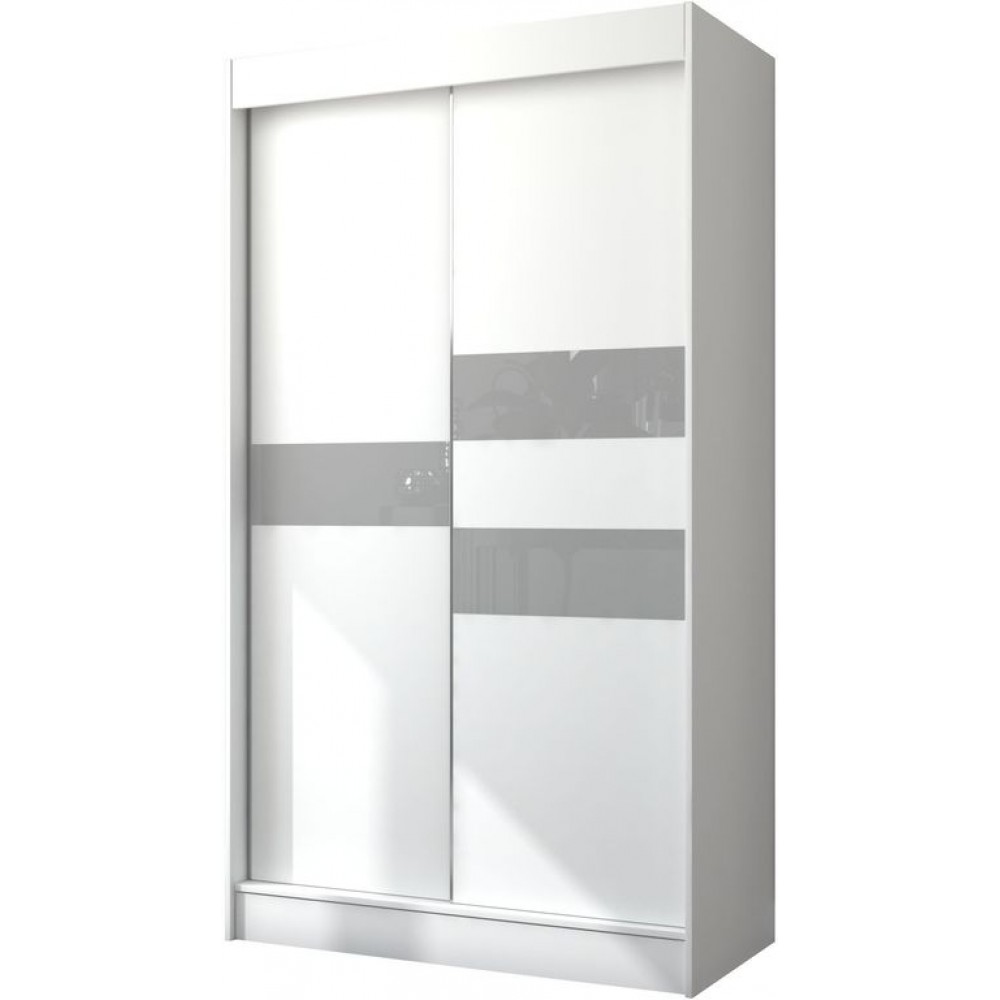 Ντουλάπα Riga 120 συρόμενη-Leuko-Gkri 120x61x215