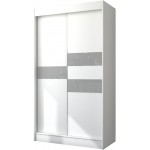 Ντουλάπα Riga 120 συρόμενη-Leuko-Gkri 120x61x215