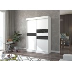 Ντουλάπα Riga 150 συρόμενη-Leuko-Mauro 150x61x215