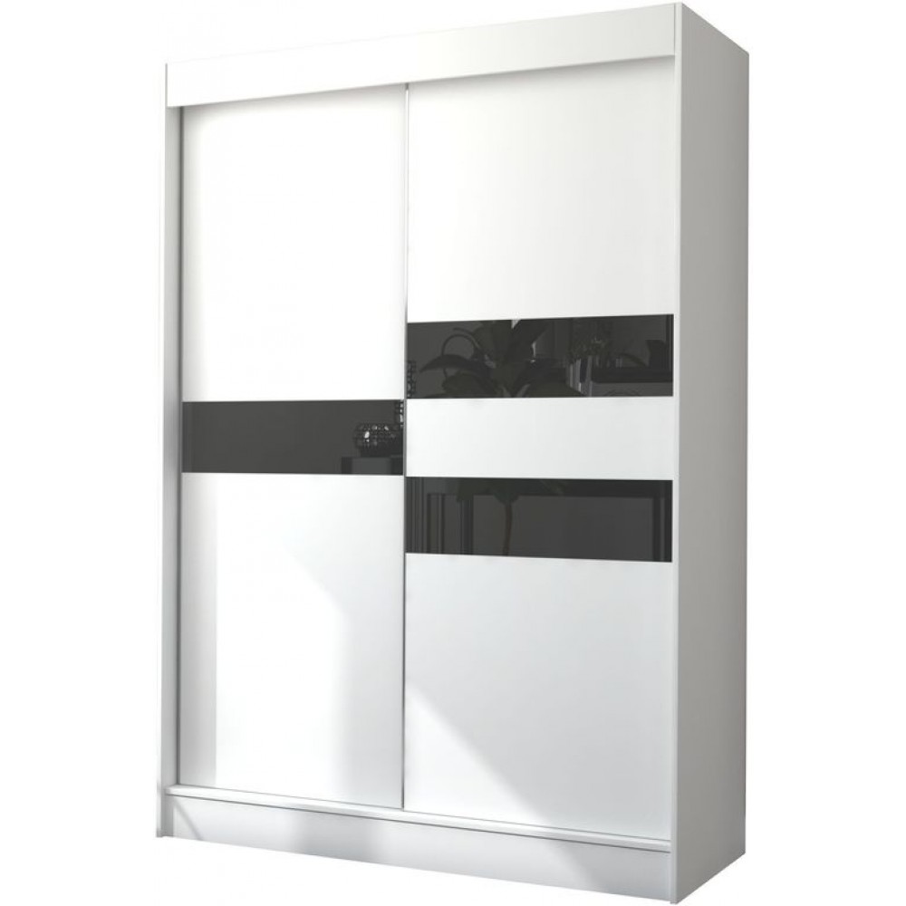 Ντουλάπα Riga 150 συρόμενη-Leuko-Mauro 150x61x215