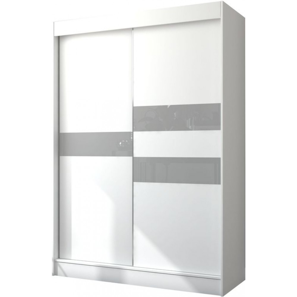 Ντουλάπα Riga 150 συρόμενη-Leuko-Gkri 150x61x215