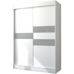 Ντουλάπα Riga 150 συρόμενη-Leuko-Gkri 150x61x215
