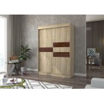 Ντουλάπα Riga 150 συρόμενη-Drus-Kafe 150x61x215