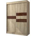 Ντουλάπα Riga 150 συρόμενη-Drus-Kafe 150x61x215
