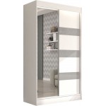 Ντουλάπα Bissom 120 συρόμενη-Leuko-Gkri 120x61x215