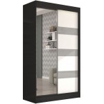 Ντουλάπα Bissom 120 συρόμενη-Leuko-Mauro-Gkri 120x61x215