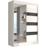 Ντουλάπα Bissom 150 συρόμενη-Leuko-Mauro 150x61x215