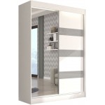 Ντουλάπα Bissom 150 συρόμενη-Leuko-Gkri 150x61x215