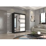 Ντουλάπα Bissom 150 συρόμενη-Leuko-Mauro-Gkri 150x61x215