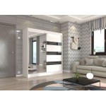 Ντουλάπα Bissom 200 συρόμενη-Leuko-Mauro 200x61x215