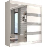 Ντουλάπα Bissom 200 συρόμενη-Leuko-Gkri 200x61x215