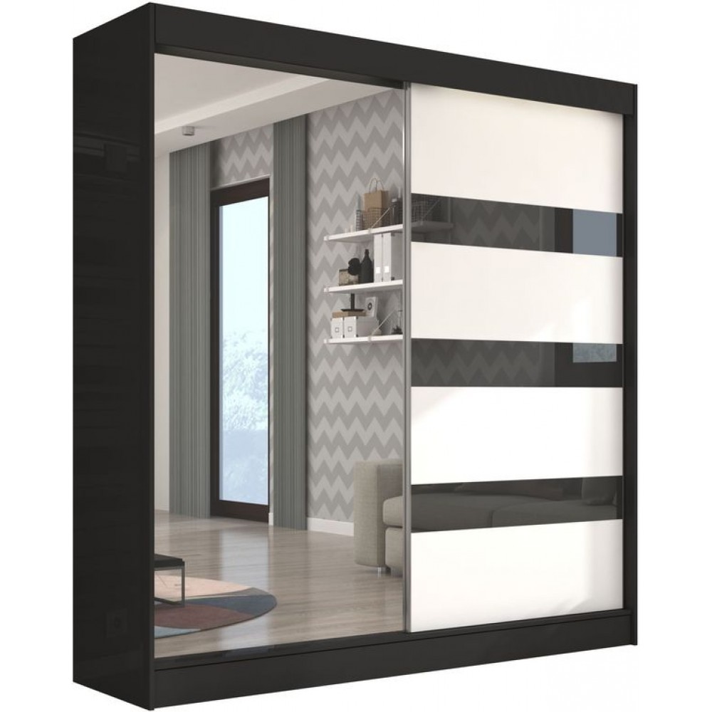 Ντουλάπα Bissom 200 συρόμενη-Mauro-Leuko 200x61x215