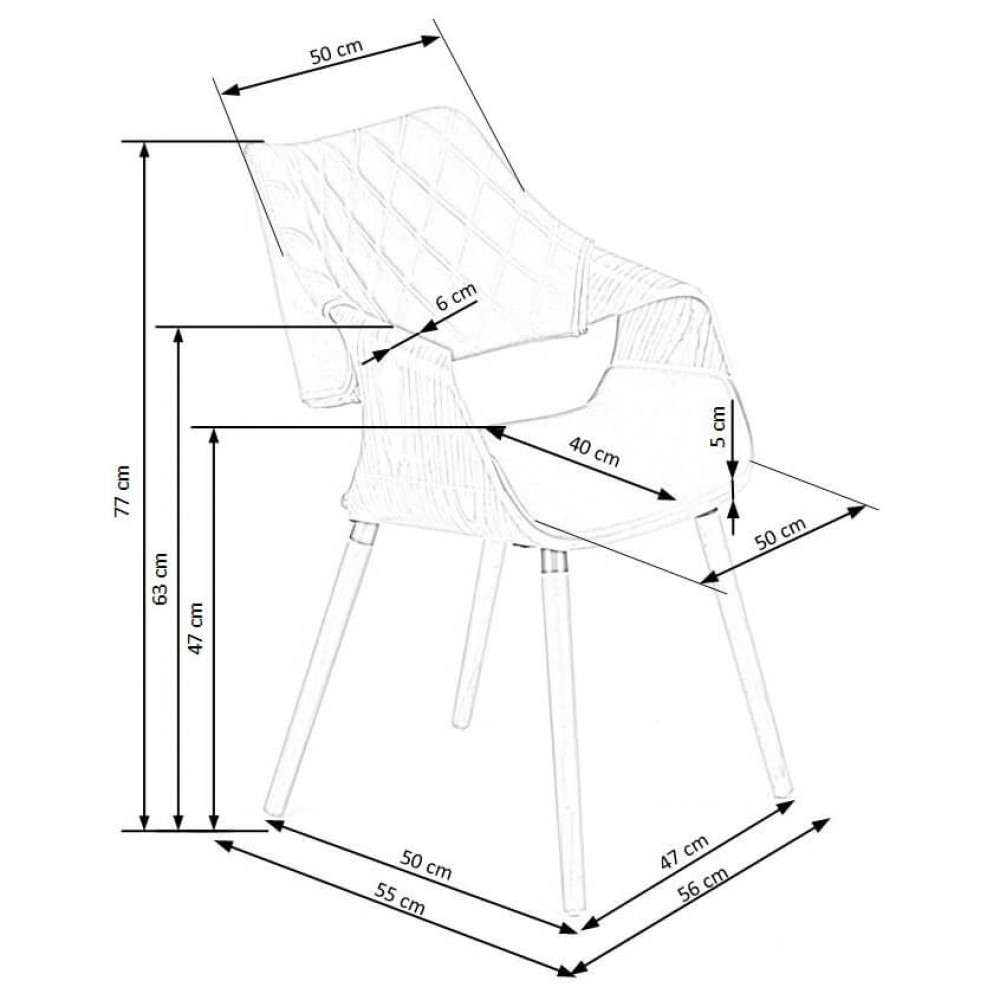 Καρέκλα Carlo-Fusiko-Gkri