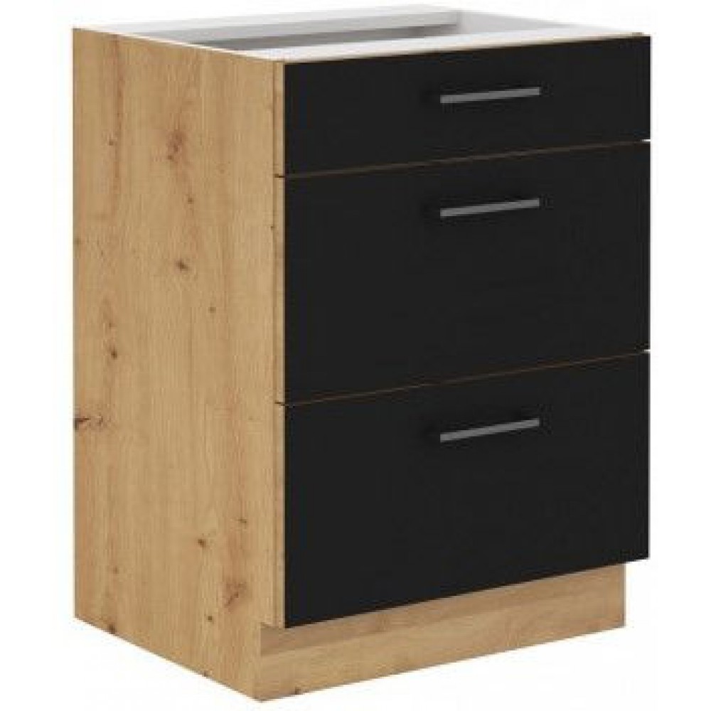 Επιδαπέδιο ντουλάπι Modernus 60 D 3S BB 60x52x82