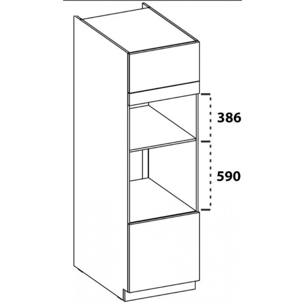 Επιδαπέδιο ντουλάπι Modernus 60 DPM 210 2F