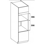 Επιδαπέδιο ντουλάπι Modernus 60 DPM 210 2F