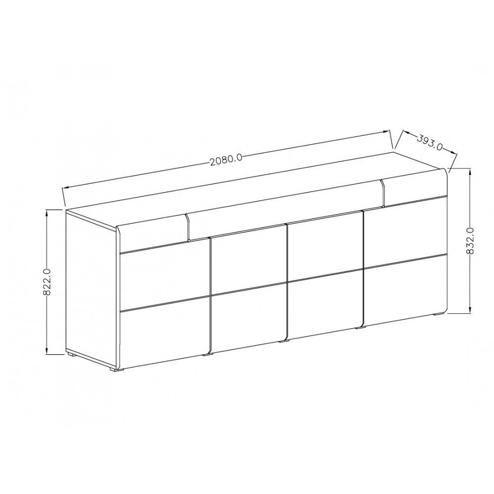 Μπουφές Toldo 25-Leuko